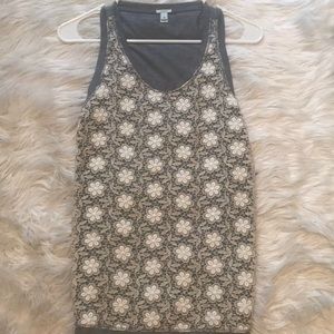 Floral J Crew Tank Top
